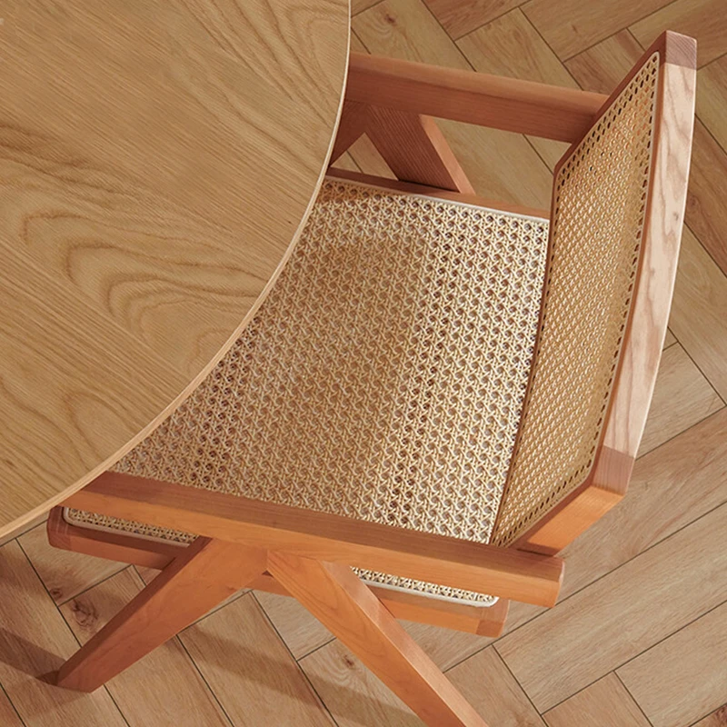 Трапезария стол с дървени крака в градината, минималистичен дизайнерски стол за почивка на балкона, Ергономичен Стол за грим Silla Comedor, Луксозни мебели3