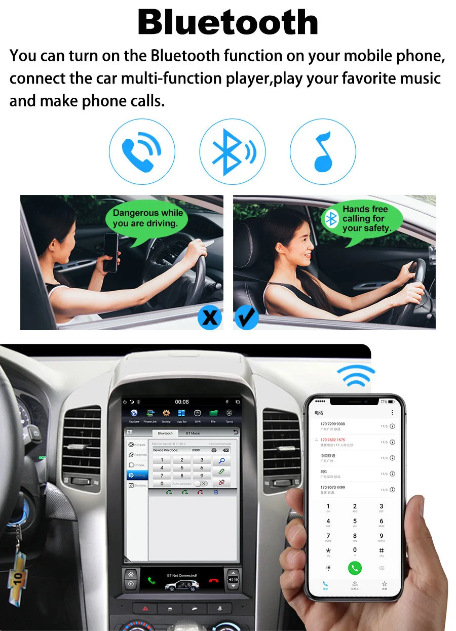 10-инчов Автомобилен Радиоприемник За Honda CIVIC 2016-2021 Android Auto Автомобилен Мултимедиен Плейър GPS Навигация Carplay WIFI 4G DVD Главното устройство3
