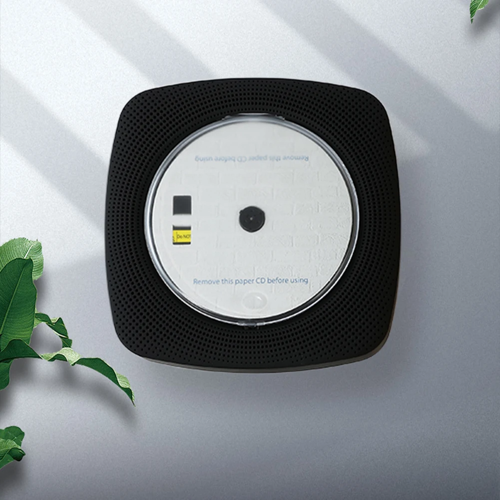 Настолен / стенен CD-плейър с пылезащитным покритие, led дигитален дисплей, дистанционно управление, съвместими с Bluetooth 5.0, Поддържа USB FM радио2