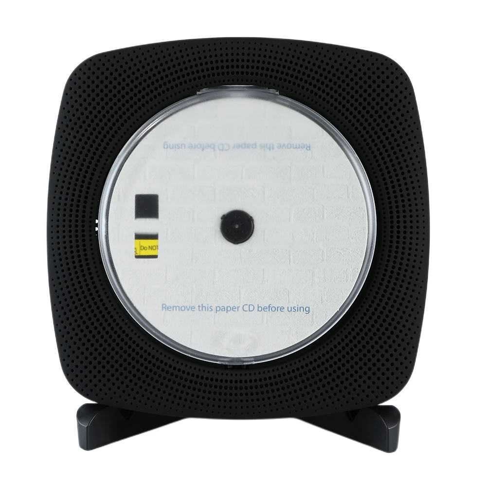 Настолен / стенен CD-плейър с пылезащитным покритие, led дигитален дисплей, дистанционно управление, съвместими с Bluetooth 5.0, Поддържа USB FM радио3