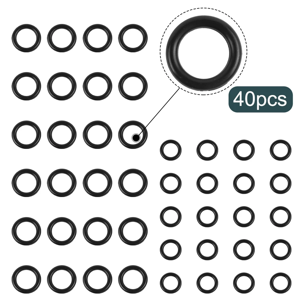 40 бр. о-пръстени за маркуча за измиване с високо налягане, быстроразъемное печат, здрави гумени аксесоари, част от градински инструменти 1/4 M22 + 3/85