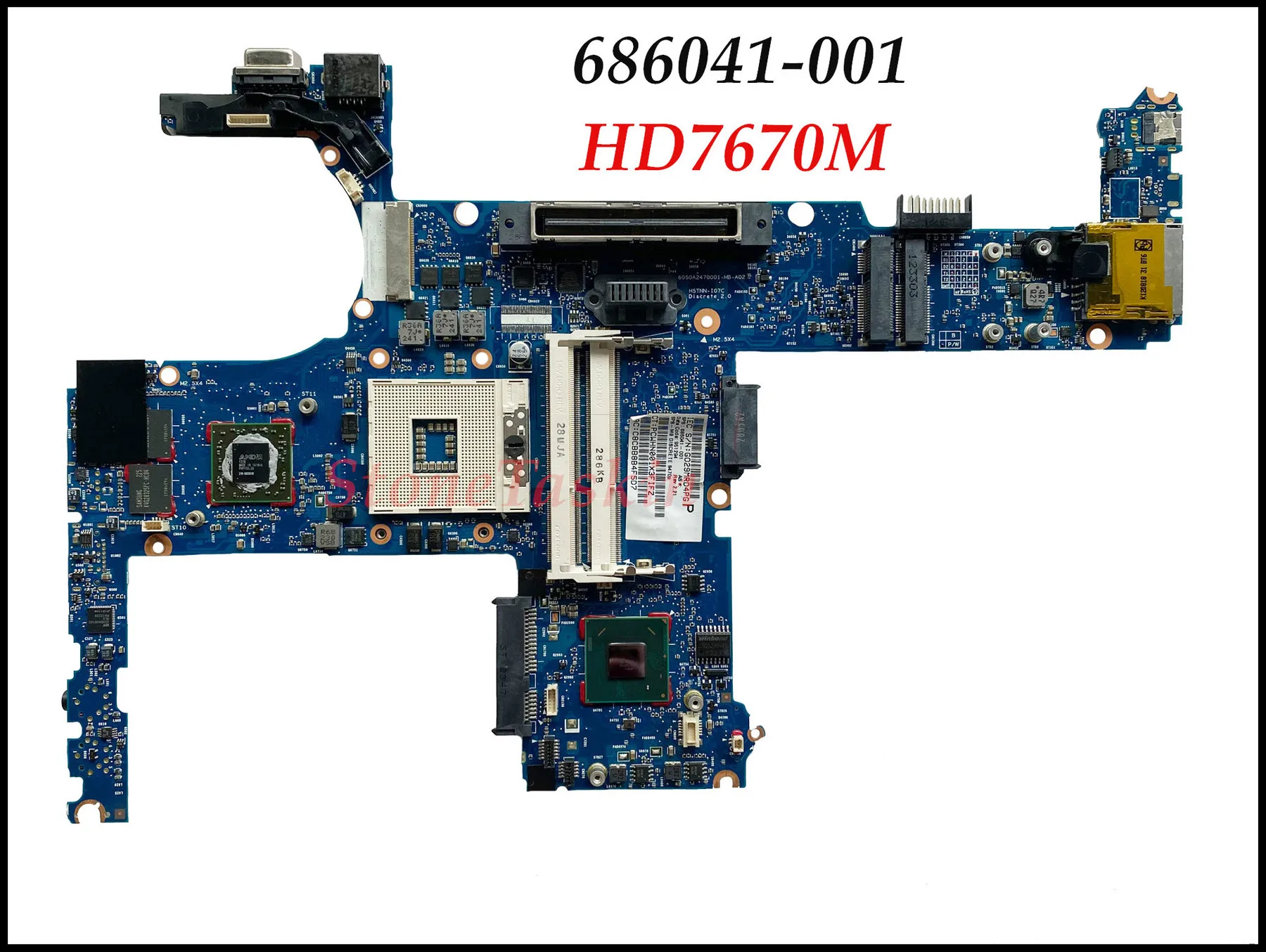 Продажба на едро 686041-001 за HP Probook 8470P 8470W дънна Платка на лаптоп 686041-501 SLJ8A HM77 PGA989 HD7670M DDR3 Напълно тестван0