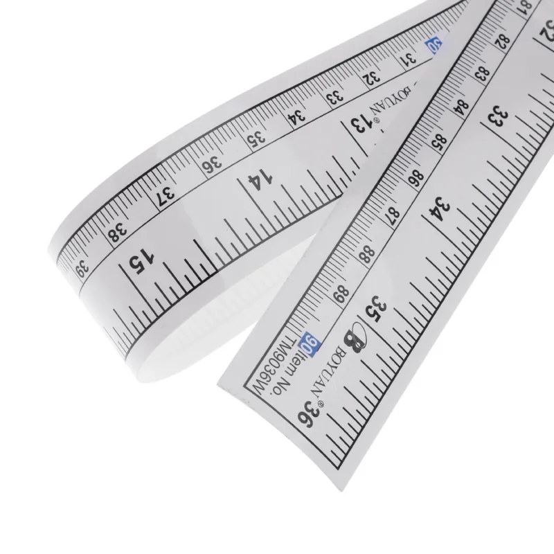 90 см Самозалепващи измерване на лента Vinyl линия метрични измервания за Шевни машини ролка етикети 