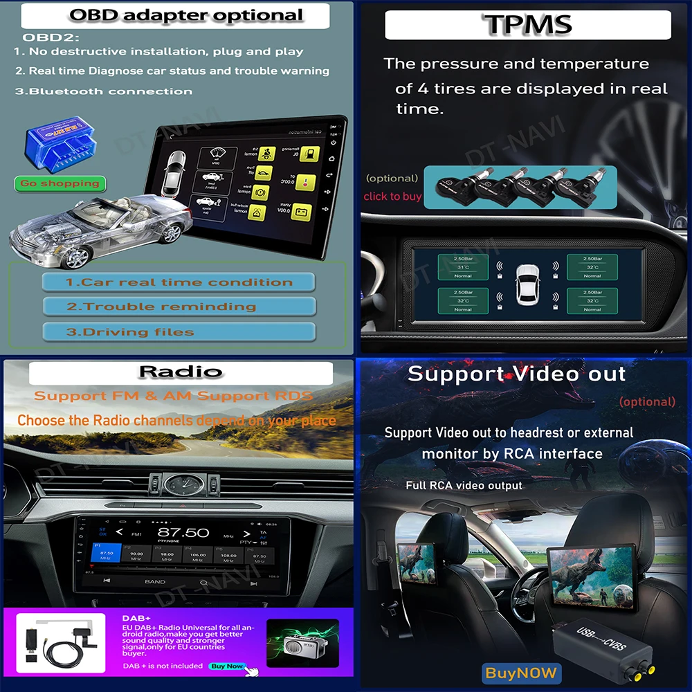 Qualcomm Android13 За Toyota Aygo, Peugeot 108 Citroen C1 2016-2020 Авто Радио Мултимедиен Плейър GPS Навигация Carplay 5GWIFI BT3
