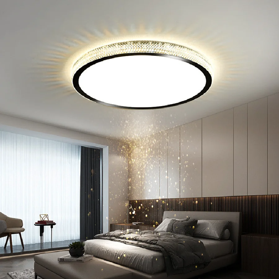 Модерен тавана лампа за спални, скандинавски осветление, плафониери за всекидневната, осветление спални, ярки светлини за спални0