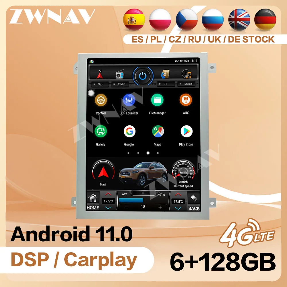 За Luxgen U5 U6 U7 2017 2018 2019 Автомобилен GPS Navi Android 11 Екран Carplay Мултимедиен Плейър, Радио, BT Авто Аудио Стерео Главното Устройство0