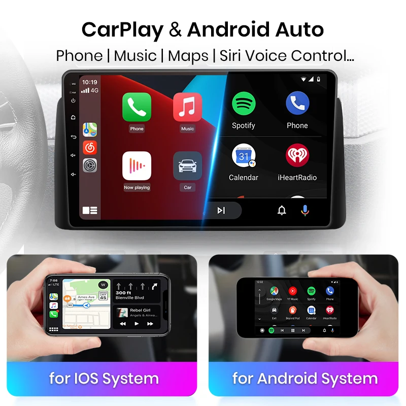 Junsun V1 AI Voice Безжичен CarPlay Android Авторадио За Renault Clio 4 2012-2016 4G Автомобилен Мултимедиен GPS 2din авторадио2