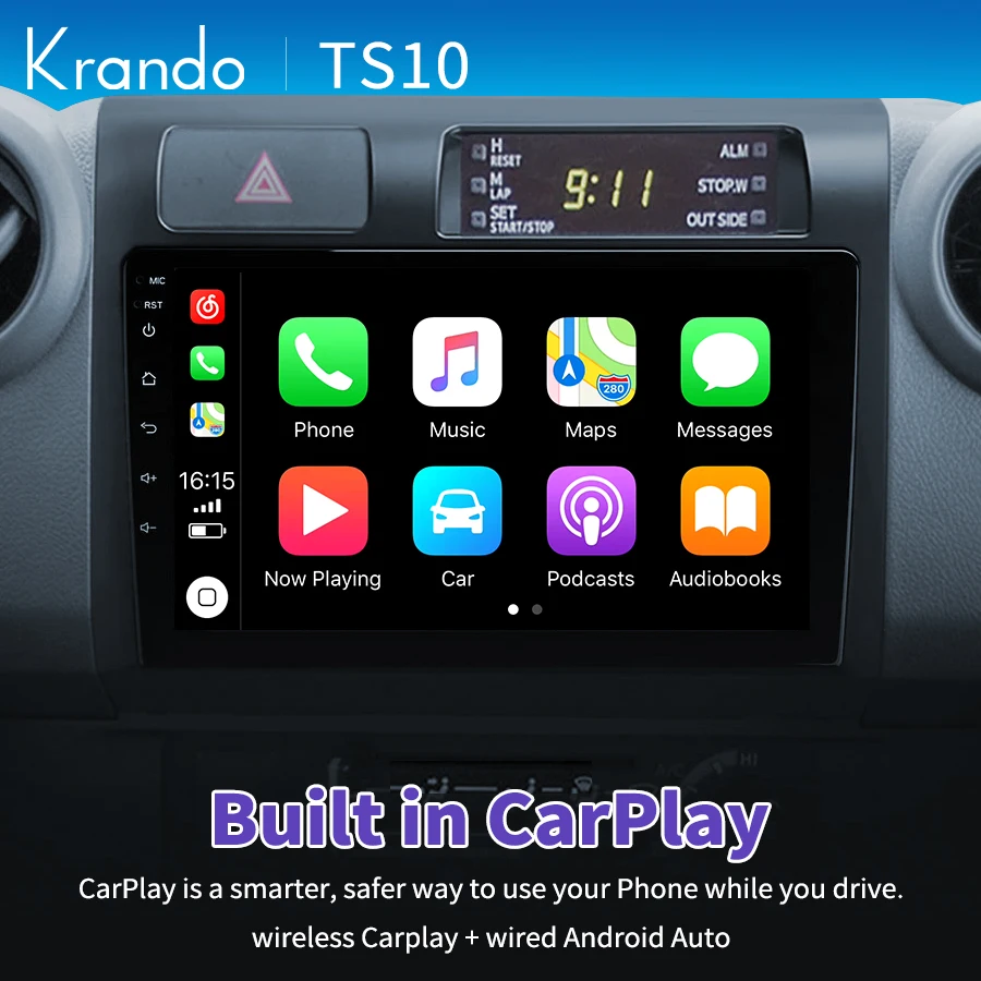 Krando Android 11.0 за Toyota Land Cruiser 2007-2020 Авто радио DVD Мултимедиен плейър GPS Навигация Авторадио4