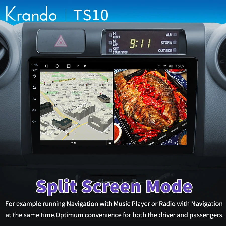 Krando Android 11.0 за Toyota Land Cruiser 2007-2020 Авто радио DVD Мултимедиен плейър GPS Навигация Авторадио5