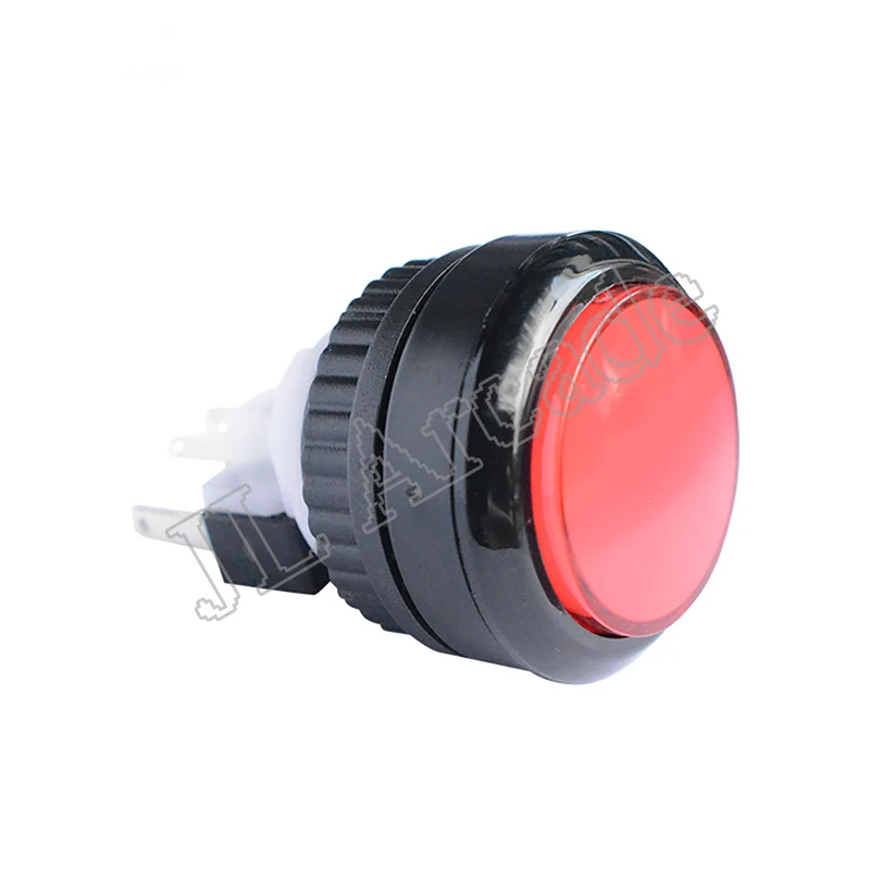 1 бр. led бутон за аркадна игра конзола с микропереключателем， 28 мм кръгъл аркадна бутона с подсветка1