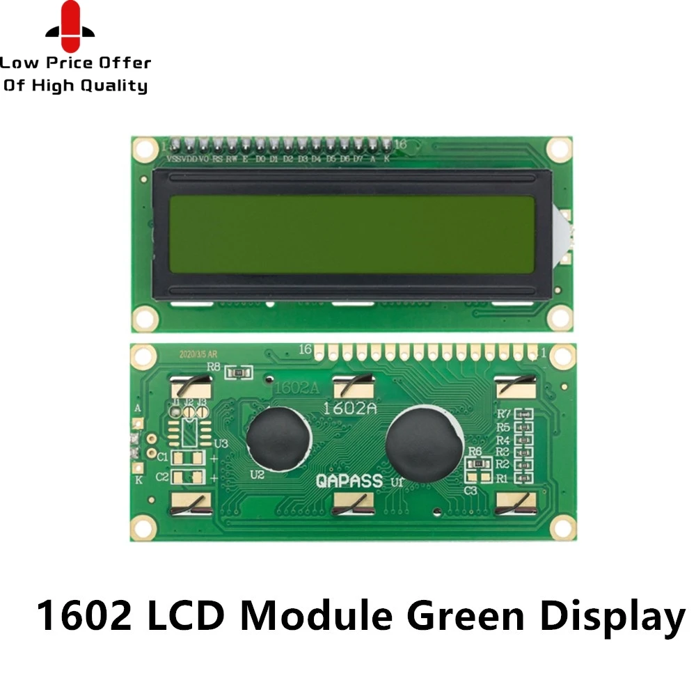 LCD1602 1602 LCD Модул Синьо/Жълто-Зелен Екран 16x2 знаков LCD дисплей PCF8574T PCF8574 IIC I2C Интерфейс 5 за arduino4