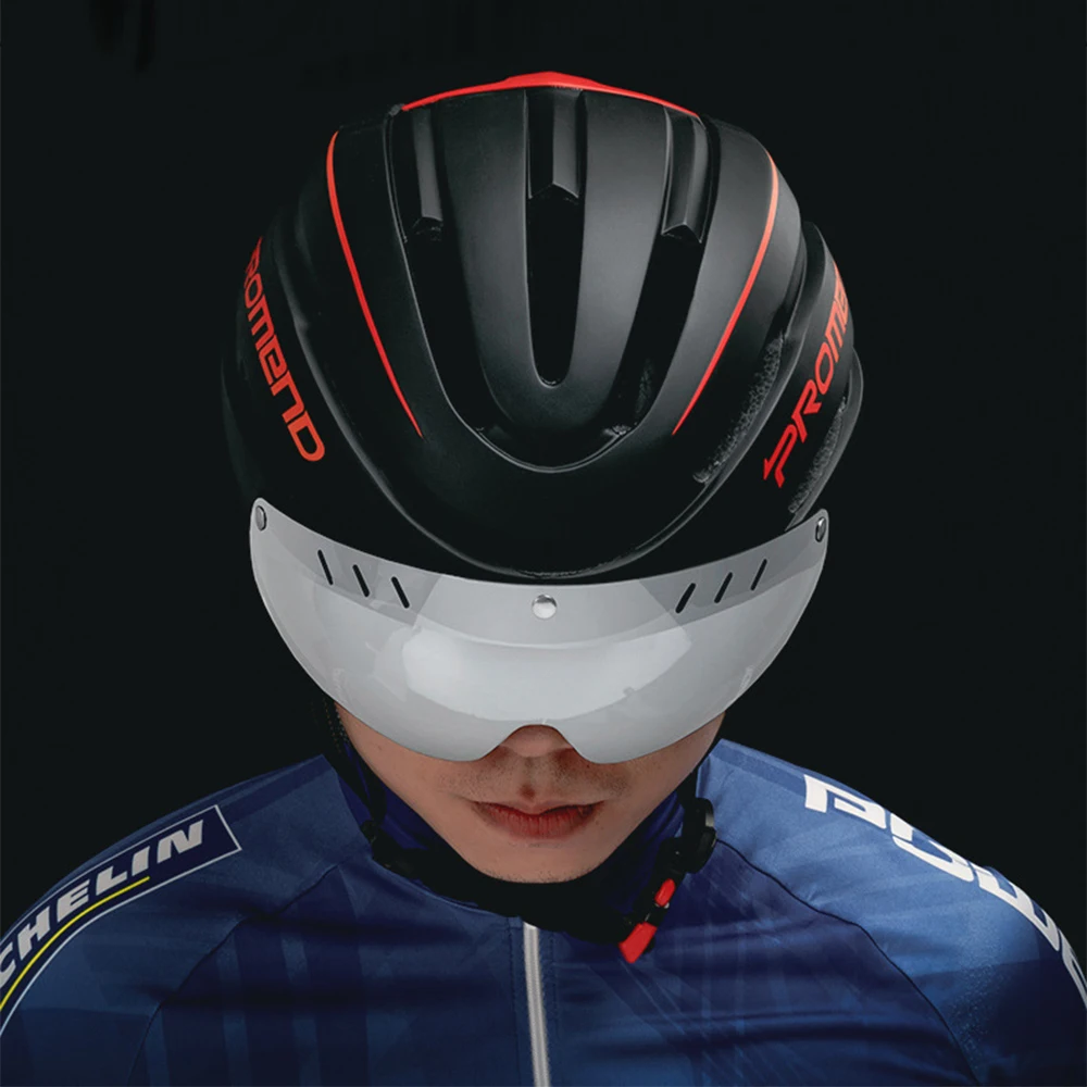 Велосипеден шлем Акумулаторна батерия Вграден USB led лампа, хвърли се във форма за Велоспорта, Сигурна шапка, открит задна светлина, козирка с 4 лещи2
