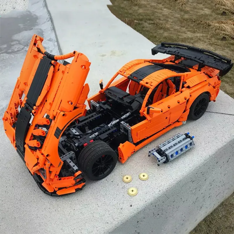 Нова Серия nology Viper ACR MOC-13655 double monster motor спортен автомобил Строителни Блокове Тухли направи си САМ играчка, Подарък за рожден ден на Коледа2