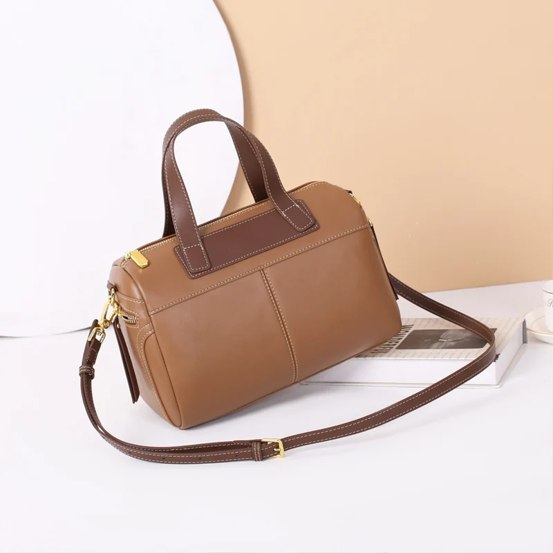 Дамски чанти на най-високо качество LOMANTINA, текстура, 100% кожа, дамски чанти Boston, новост 2023, луксозната марка дизайнерски възглавница1