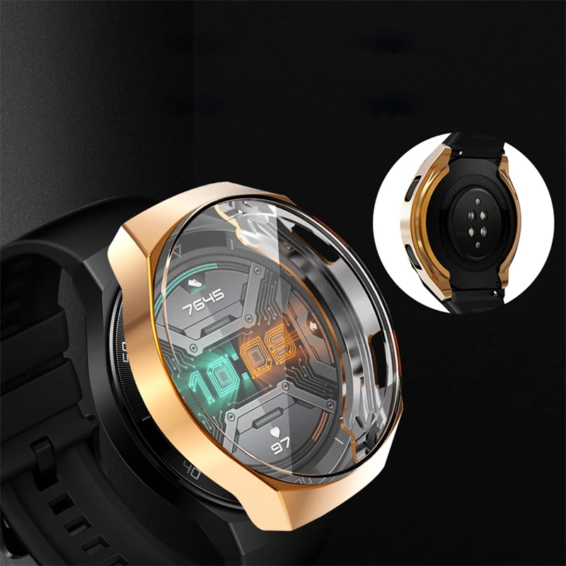 Мек Защитен Калъф за Huawei Watch GT 2д/2 Pro/2 46 мм/Подходящ Калъф за honnor magic watch 2 46 мм Протектор на екрана Броня Shell0