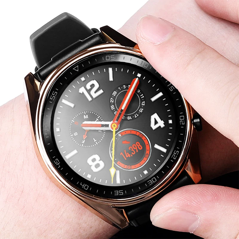 Мек Защитен Калъф за Huawei Watch GT 2д/2 Pro/2 46 мм/Подходящ Калъф за honnor magic watch 2 46 мм Протектор на екрана Броня Shell5