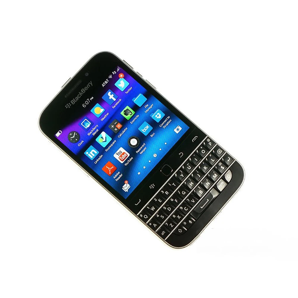 Оригинален рециклирани мобилен телефон BlackBerry Q20 4G LTE-95% Нов 3.5 