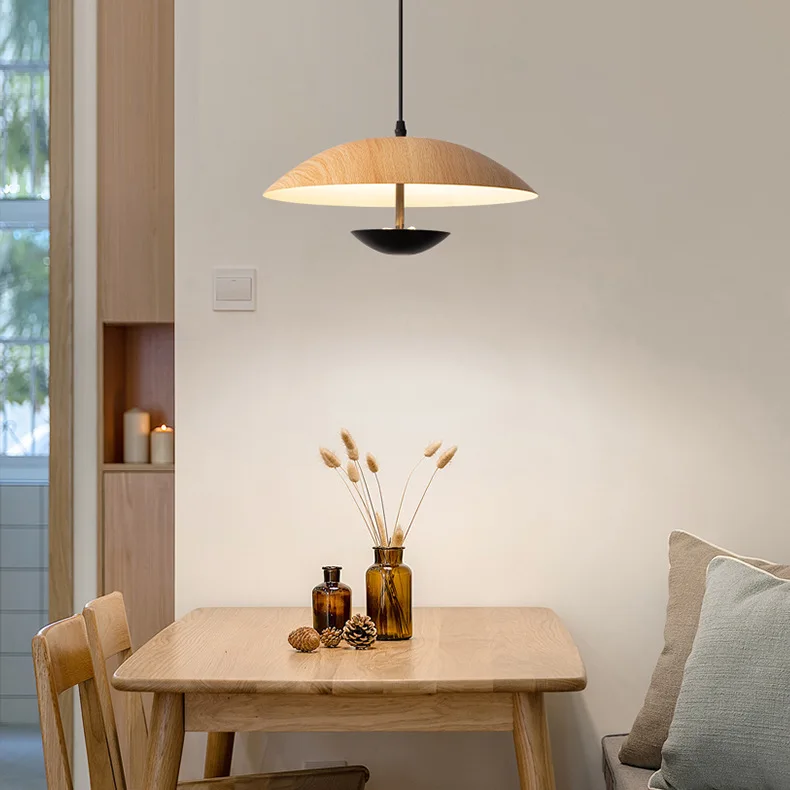 Окачен лампа за ресторант Nordic Bar, алуминиево креативна кръгла нощна лампа5