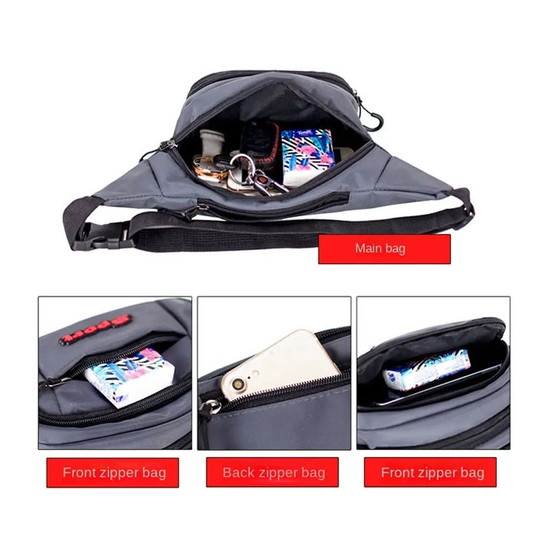 Удебелена Оксфорд поясная чанта, чанта през рамо, ежедневни чанти, улични чанти, стилна дамска спортна чанта, Висококачествени чанти за фитнес зала3