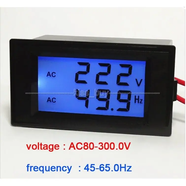 Цифров led волтметър ac/честотен панел електромера 110 220 v 50 Hz/60 Hz0