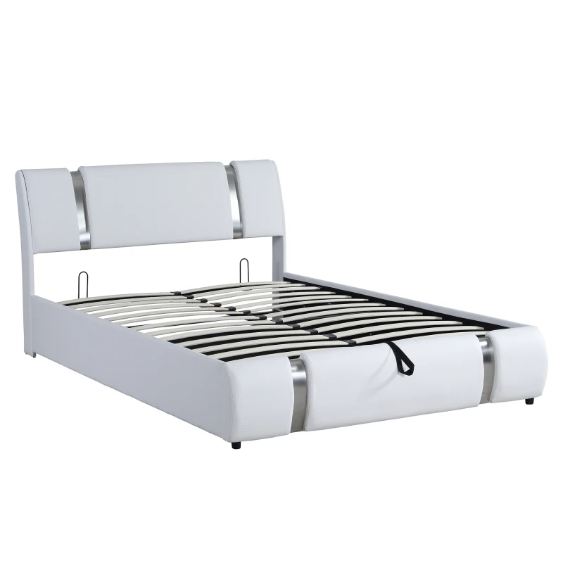 Легло-платформа с тапицерия от изкуствена кожа размер 