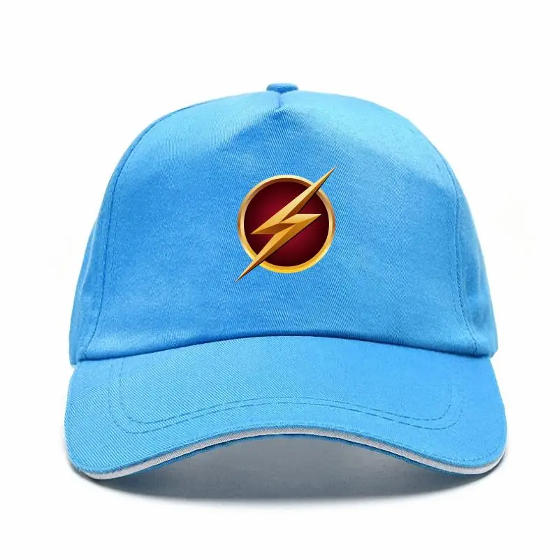 Мъжка бейзболна шапка за възрастни с логото на Flash Болт от хитовия сериал на CW The Flash ТВ Шоу, черна0