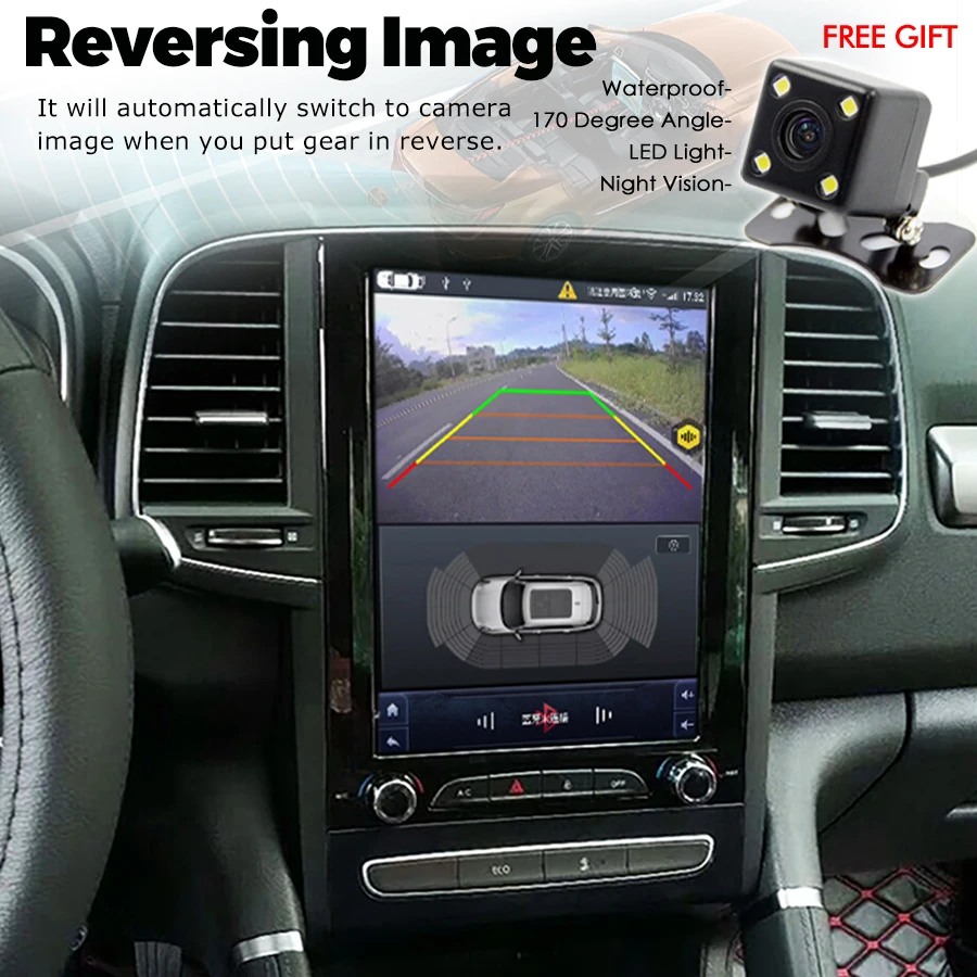 Авто Мултимедиен Плейър Tesla Screen Радио За Renault Megane Koleos Talisman Android 12 Стерео 2016-2019 GPS Главното Устройство4