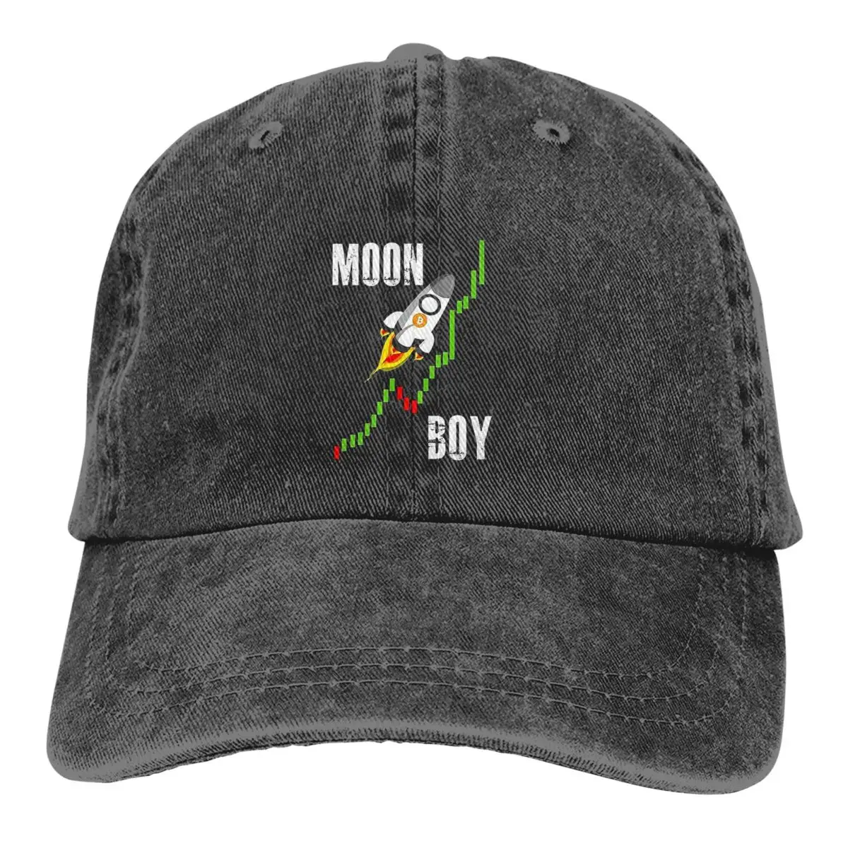 Обикновена шапка за Татко To The Moon Момче, дамска шапка, бейзболни шапки с сенника, биткойн, криптовалюта, художествена шапка с козирка0