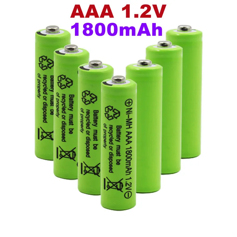 100% чисто нов Оригинален AAA 1800 ма 1,2 На Качествена акумулаторна батерия AAA 1800 mah Ni-MH акумулаторна батерия 1,2 В 3A0
