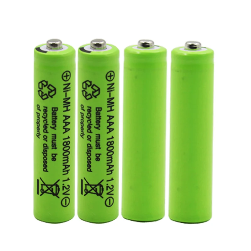 100% чисто нов Оригинален AAA 1800 ма 1,2 На Качествена акумулаторна батерия AAA 1800 mah Ni-MH акумулаторна батерия 1,2 В 3A1