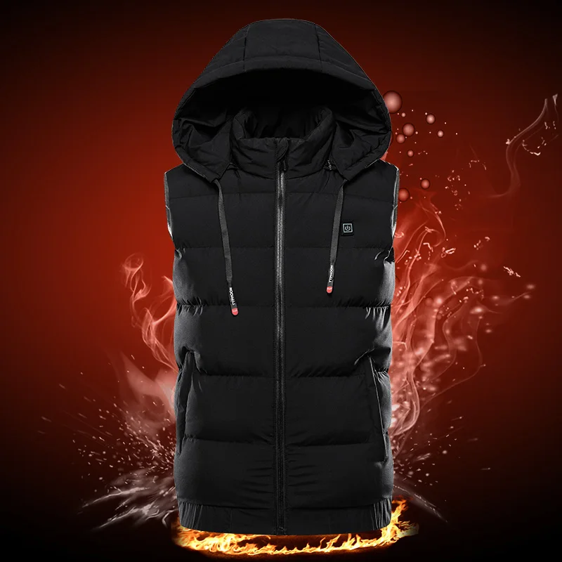 2023 Ново прием, топло мъжко и дамско палто с електрически отопляеми в корейски стил с девет зони USB, памук жилетка със зареждането на корема, топло завъртане0