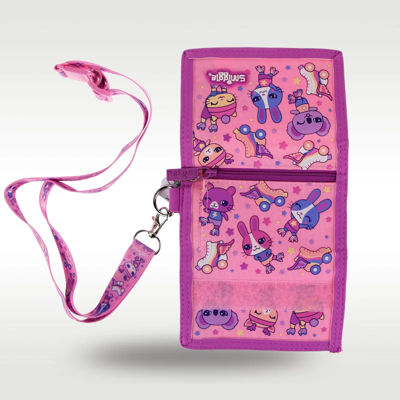 Австралия Smiggle Оригинален детски чантата за момичета, чантата с лилав заек, кожена чанта за карти, портфейл за монети, оригинал с високо качество2