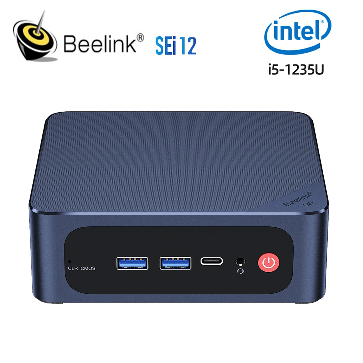 Beelink SEi12 Intel 12th i5 1235U 10 ядра 12 потоци lris Xe Графика 16G DDR4 3200 Mhz 500 ГРАМА SSD Wifi6 Type C Настолен Компютър0