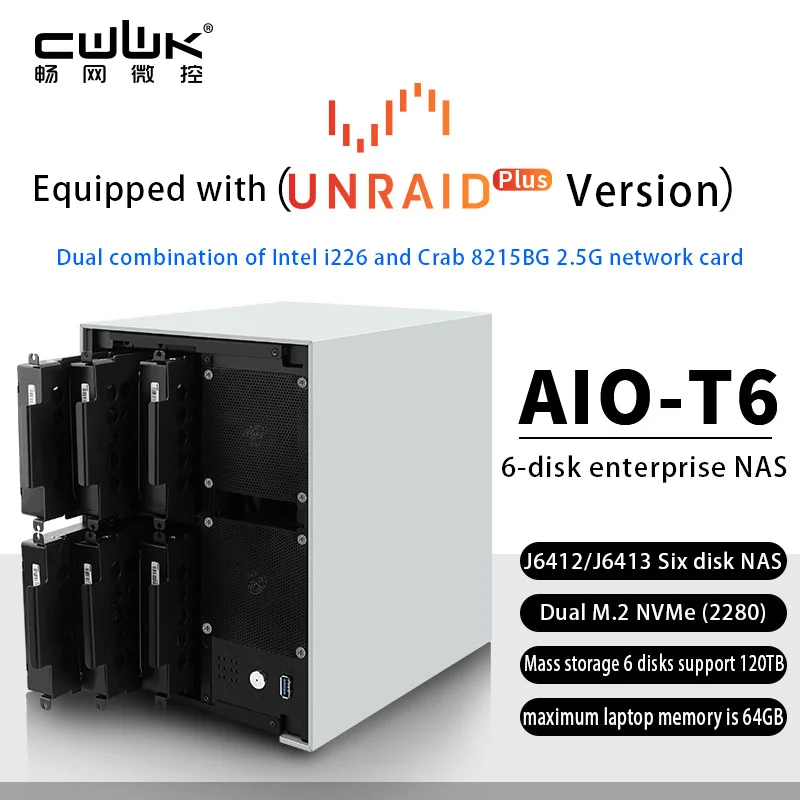 Мрежова карта J6412/J6413 NAS/6 SATA/Dual M. 2/ITX/i226-V.0