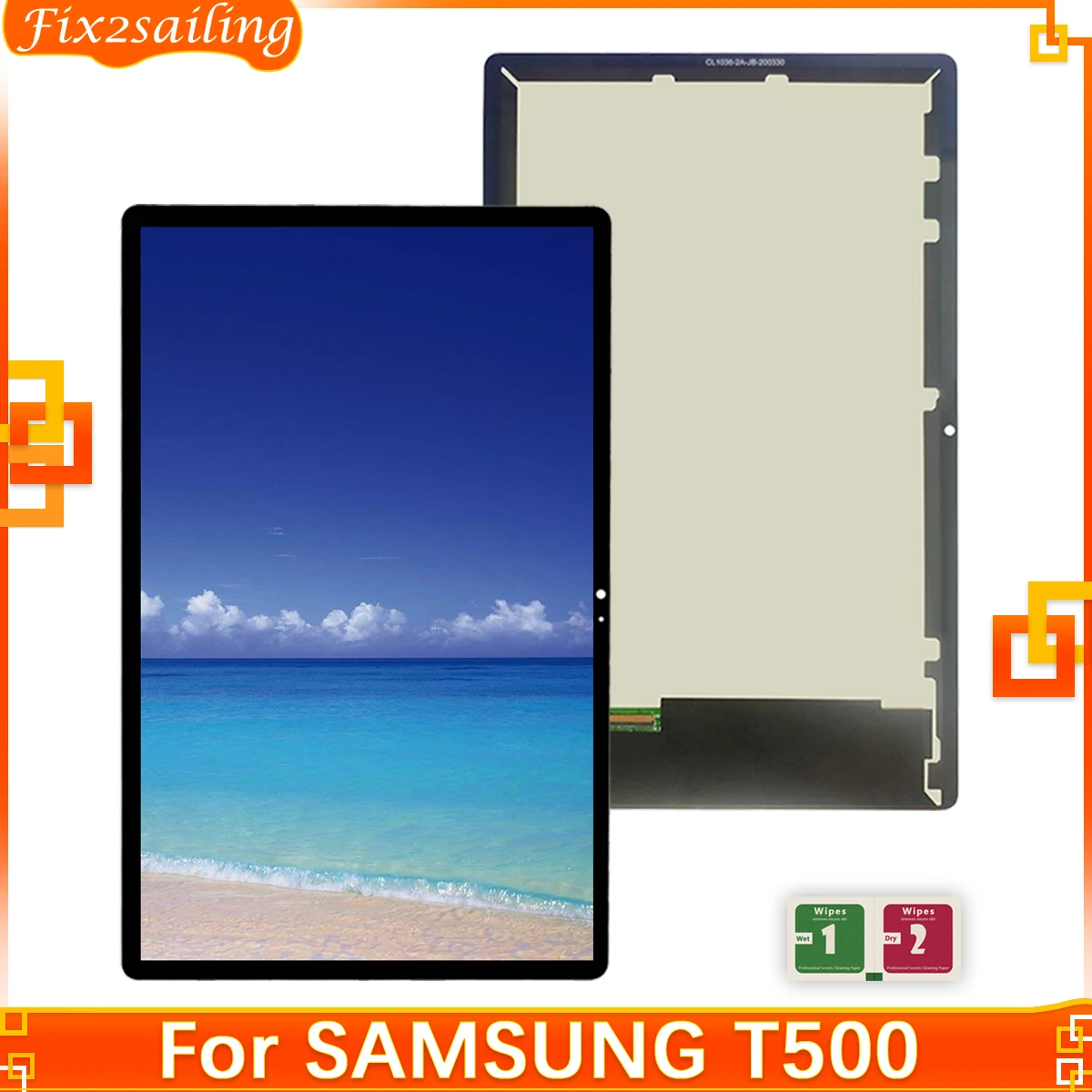 Оригинални LCD дисплей За Samsung Galaxy Tab A7 10,4 2020 T500 T505 SM-T500 SM-T505 Дисплей с тъчскрийн, Панел за цифровизацията в Събирането Тестван0