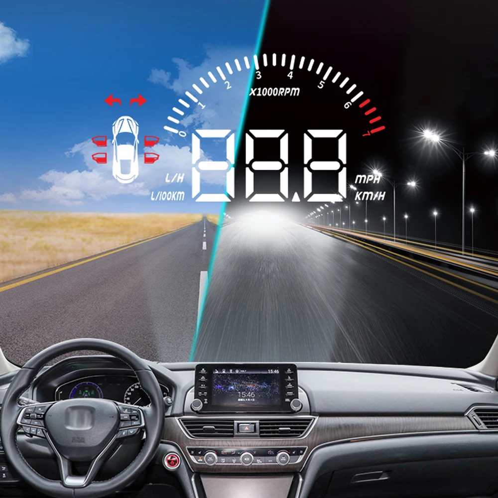 За Honda Accord CV1/CV2/CV3 2017-2022 Авто главоболие, HUD дисплея, пълен екран за по-безопасно шофиране, проектор на скоростта върху предното стъкло0
