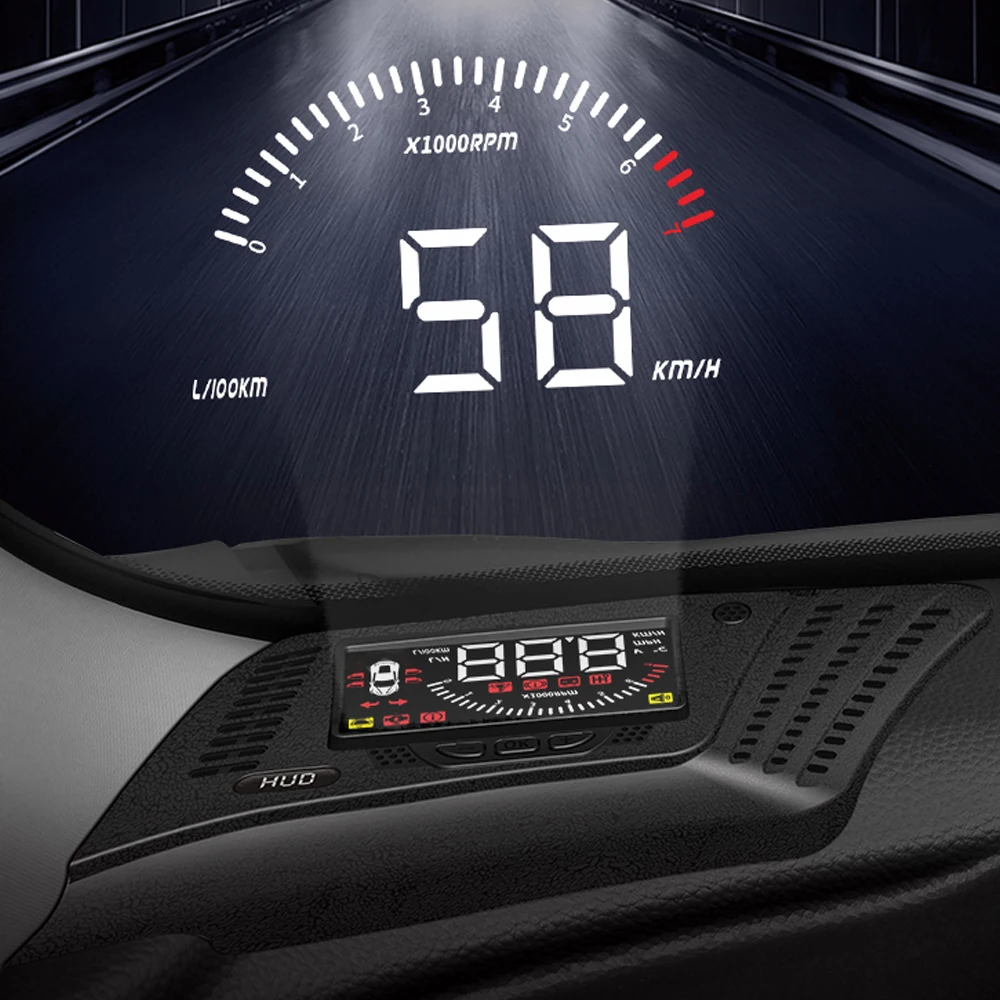 За Honda Accord CV1/CV2/CV3 2017-2022 Авто главоболие, HUD дисплея, пълен екран за по-безопасно шофиране, проектор на скоростта върху предното стъкло3