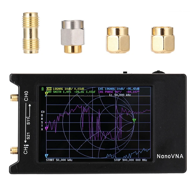 4-Инчов LCD дисплей Nanovna-H4-с честота на екрана 50 khz-1,5 Ghz, вектор на уеб анализатор, Антена анализатор, shortwave USB 5 200 MA2