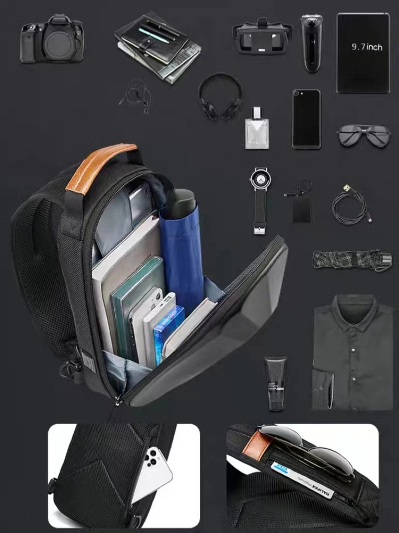 Нагрудная чанта със защита от сблъсък, ежедневна чанта през рамо, чанта за носене Steam Deck NS Switch, Ipad и други игрови аксесоари2