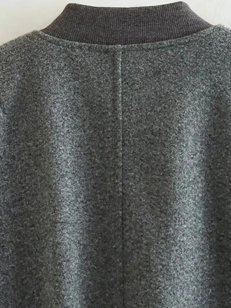 Модни Свободна сако, дамско Елегантно однотонное ежедневното палта, Дамски Однобортная Горна дреха с дълъг ръкав и яка-часова, Градинска облекло 20233