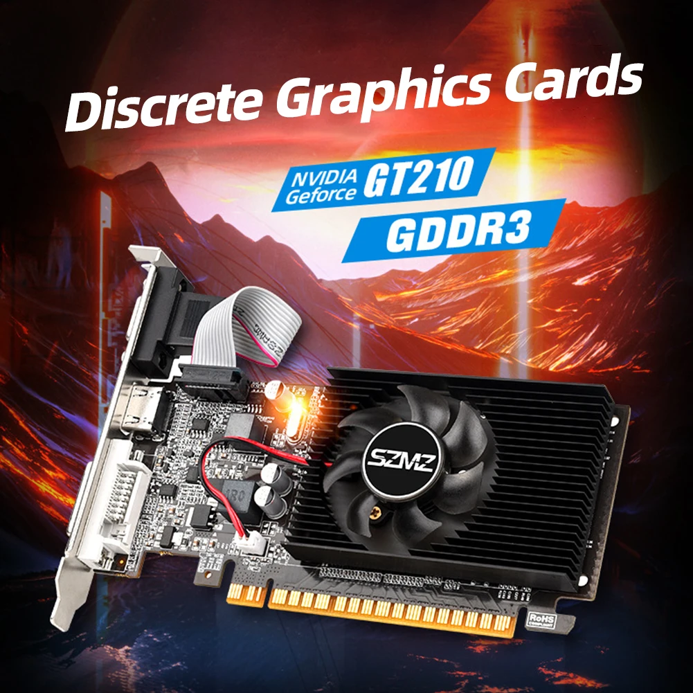 Видео карта GT 210 1 GB графична карта PCI-E Pcie 2,0x16 VGA DVI Видео карта GT210 1gb Видео карта На NVIDIA Geforce 1 GB PC GPU1