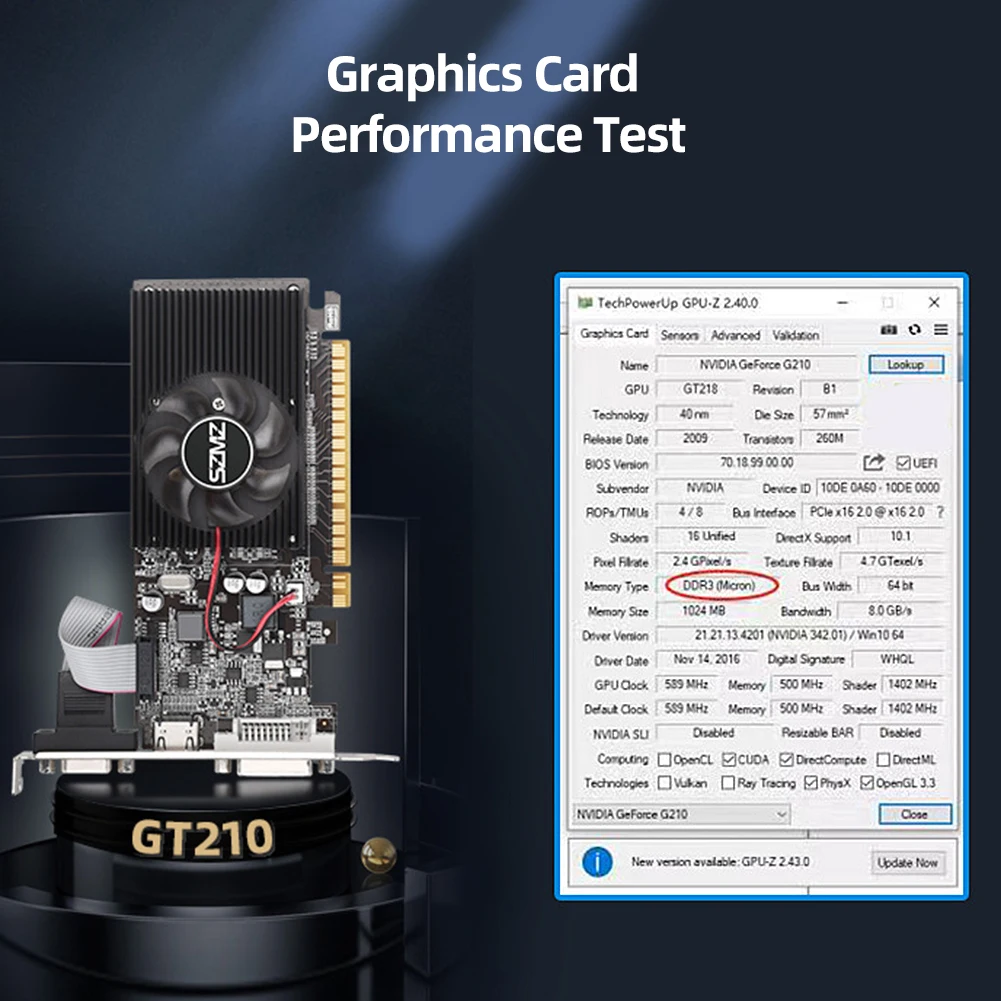 Видео карта GT 210 1 GB графична карта PCI-E Pcie 2,0x16 VGA DVI Видео карта GT210 1gb Видео карта На NVIDIA Geforce 1 GB PC GPU3
