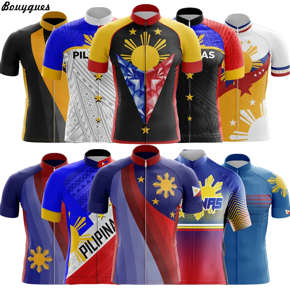 Филипините, Мъжка Велосипедна Фланелка на МТВ Трико, Велосипедна Риза, Фланелка за Скоростно спускане, висококачествено Облекло за планински велосипеди Pro Team Tricota0