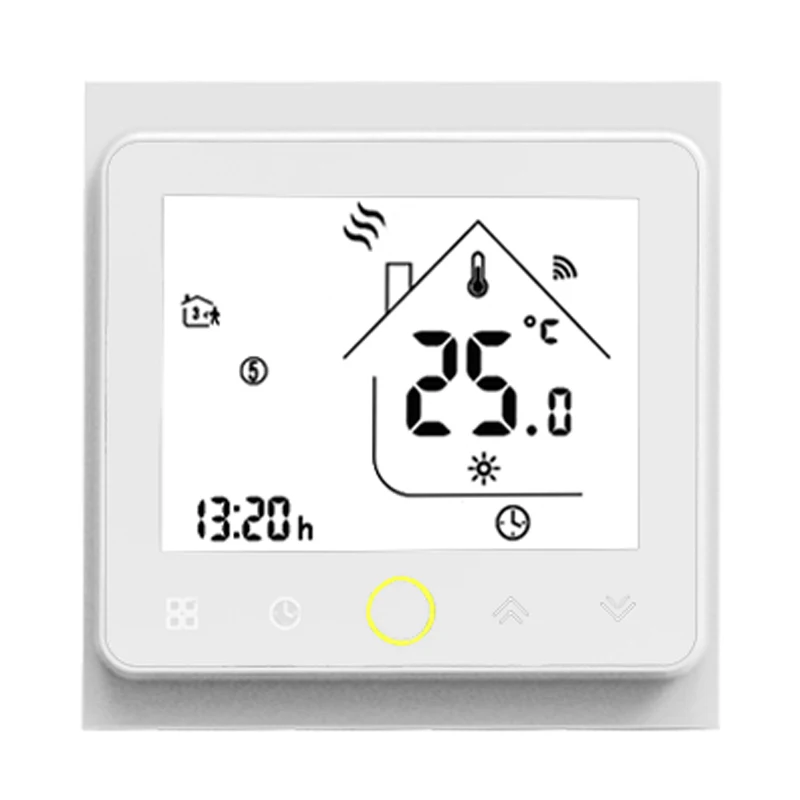 WiFi Умен термостат, температурен регулатор за вода/електрическо подгряване на пода, водна/газов котел, работи с Алекса Google Home0
