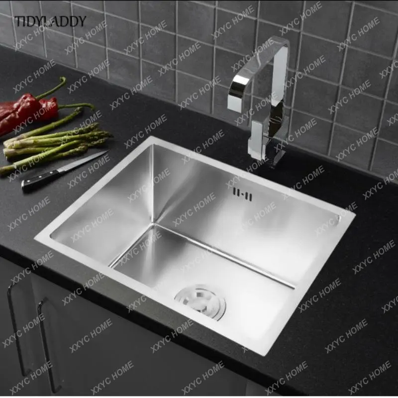 Скрита мивка с една чаша, мивка на балкона малък размер от неръждаема стомана, скрита черна кухненска мивка, мивка и бар5