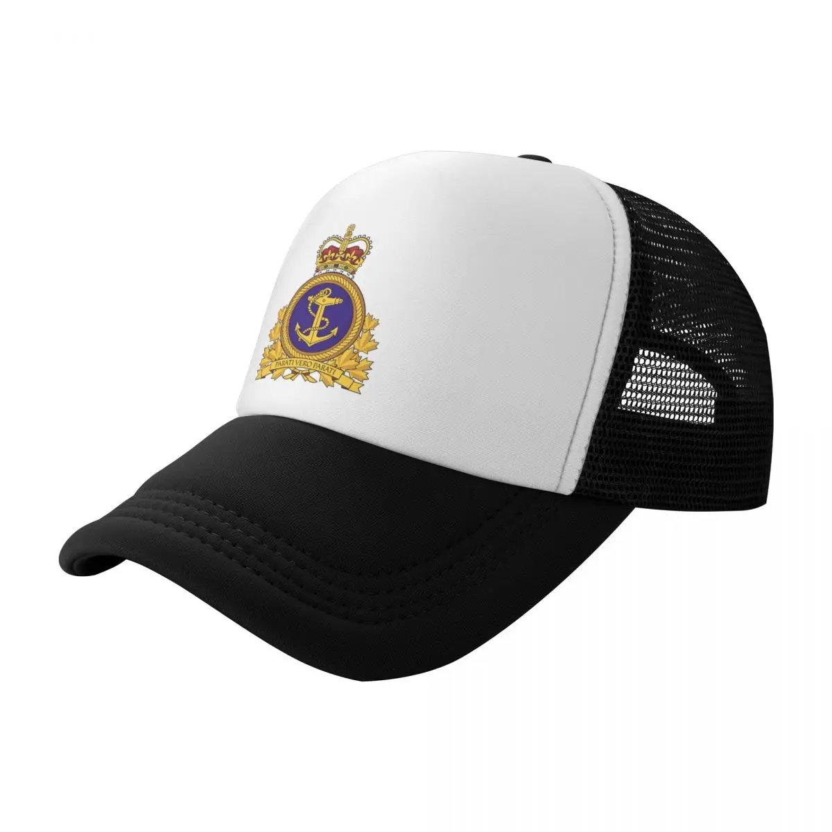 Персонални бейзболна шапка на Кралския канадския флот, Градинска мъжки дамски регулируема Канадската емблема с котва, Шапка шофьор на камион, Есен1