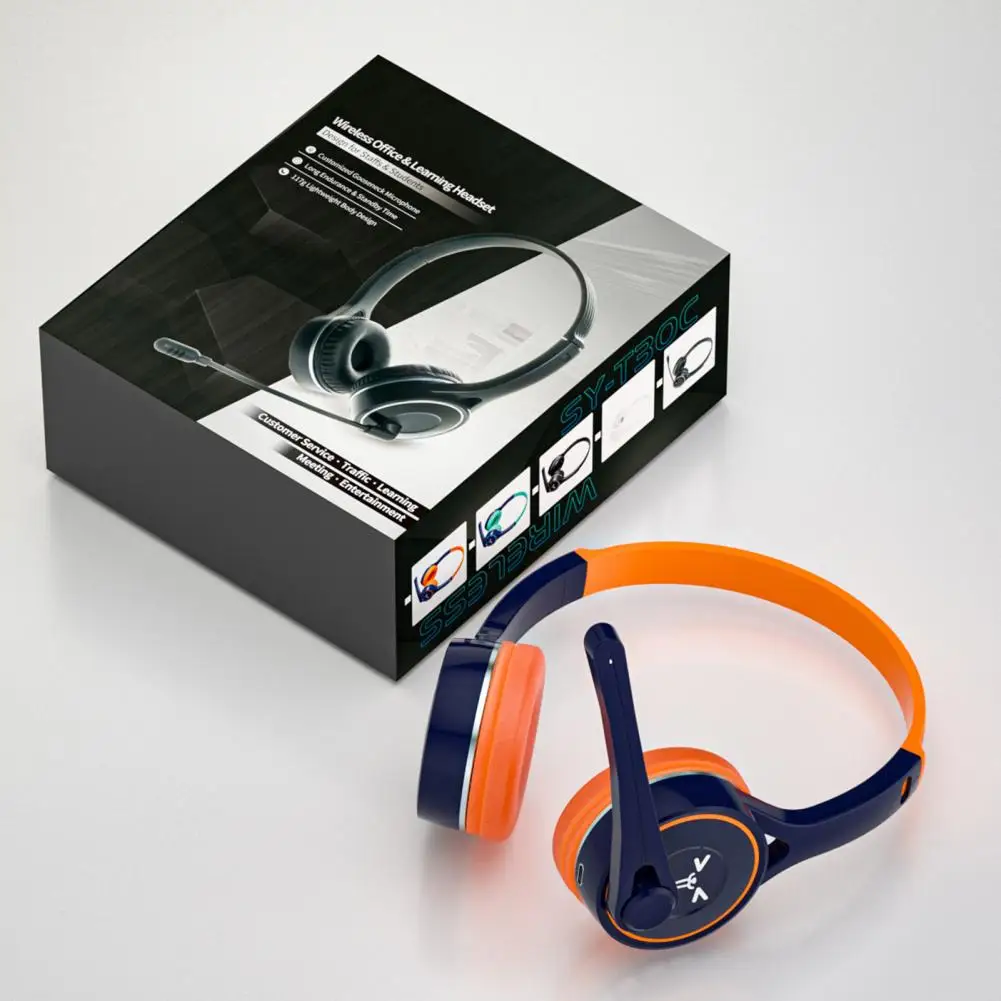 Слушалки 1 комплект Преносим ергономична безжична слушалка премиум-клас с високо качество на звук, за да проверите за онлайн курсове5