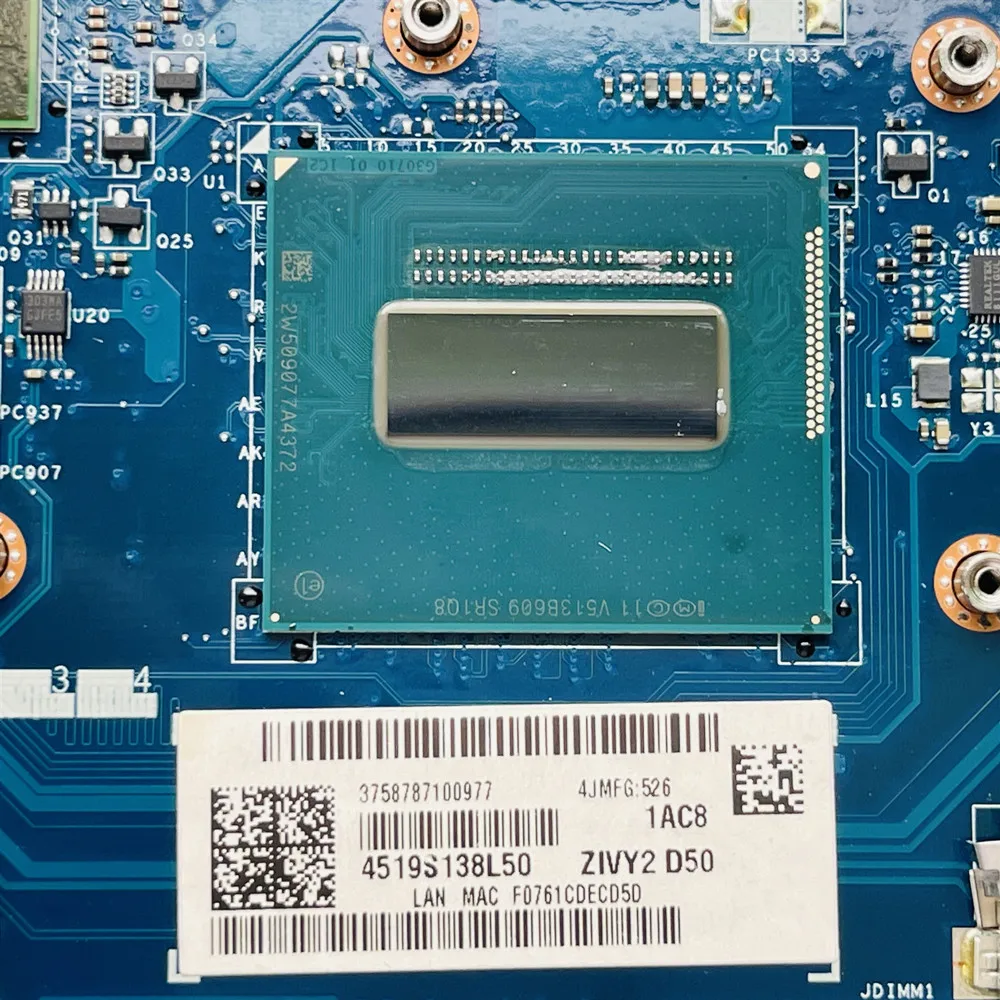 Използва се за Дънната платка на лаптоп Lenovo Y50-70 5B20H29166 LA-B111P 5B20H29166 с процесор I7-4720HQ GTX 960M 2 GB GPU 100% тествана Бърза Доставка2