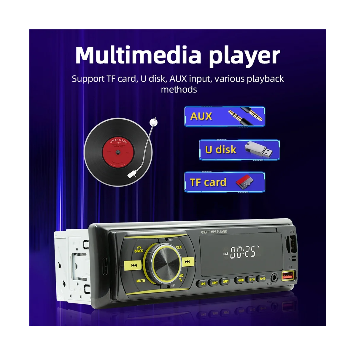 D3106 Автомобилен MP3 Плейър Автомобилното Радио аудио плейър Автомобилни Аксесоари0