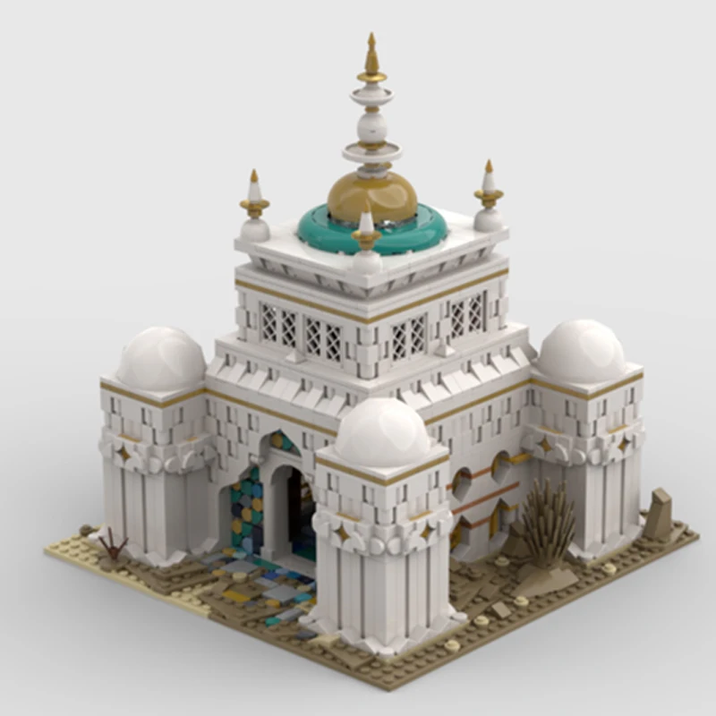 Градивните елементи на Moc, известният класически модел, технически тухла в Арабския храма, монтаж със собствените си ръце, строителни играчки за деца, празнични подаръци2